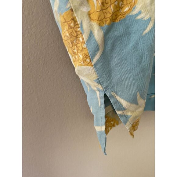 Honolulu Lulu Hawaiian Pineapple Print Shirt 100% Silk Size Large - Picture 6 of 7